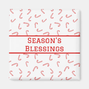 Personalisierter Zuckerstangen-Weihnachten Magnet