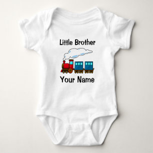 personalisierter Zugbruder Baby Strampler