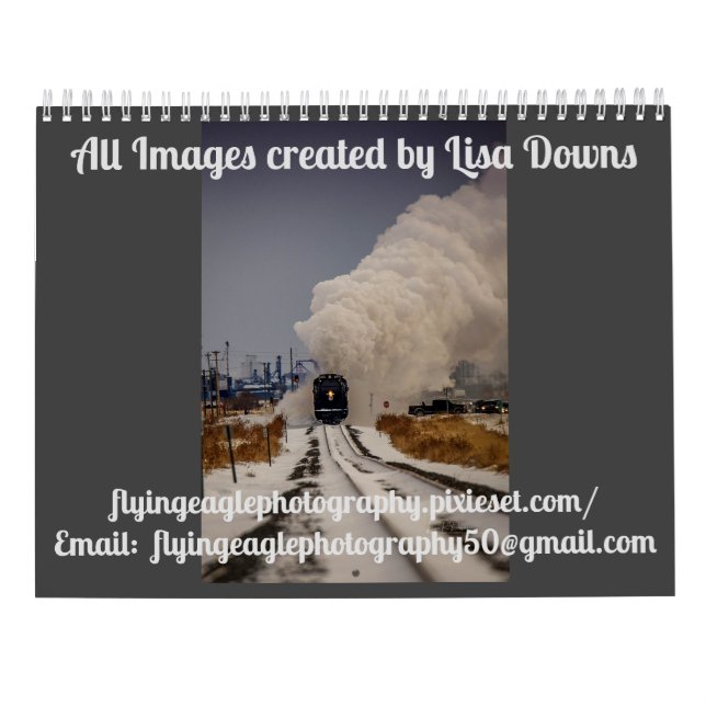 Personalisierter Zugkalender Kalender (Rückseite)