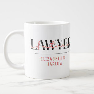 Personalisierter zukünftiger Anwalt Name Jumbo-Tasse
