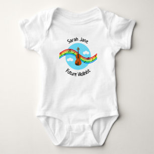 Personalisierter zukünftiger Geiger Bodysuit Baby Strampler