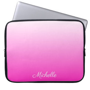 Personalisierter zweifarbiger Farbverlauf ombre ho Laptopschutzhülle