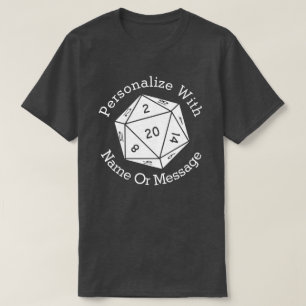 PERSONALISIERTER zweiseitiger Dice-Grafik-T - Shir T-Shirt