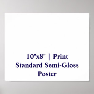 Personalisiertes 10"x8" Standard-Halbglanz Poster
