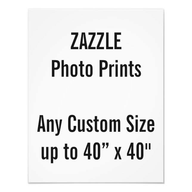 Personalisiertes 14" x 18" Foto Print, oder benutz (Vorne)