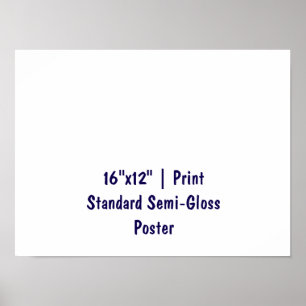 Personalisiertes 16"x12" Standard Semi-Gloss Poster