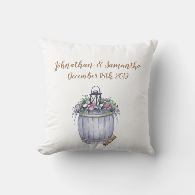 Personalisiertes 16"x16" Throw Pillow Summer Count Kissen (Vorderseite)