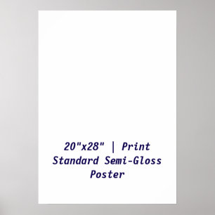 Personalisiertes 20"x28" Standard-Halbglanz Poster