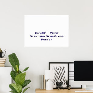 Personalisiertes 24"x20" Standard-Halbglanz Poster