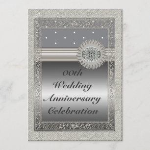 Personalisiertes 25. Hochzeitstag Party Invita Einladung