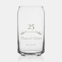 Personalisiertes 25. Jubiläums-Andenken individuel