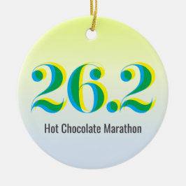 Personalisiertes 26.2 Marathon Running Foto Keramik Ornament