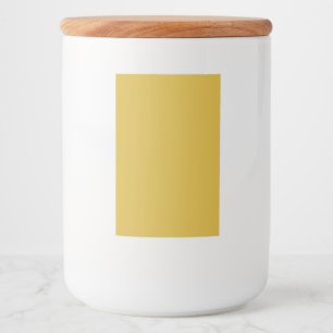 Personalisiertes 2 x 3 m großes Gold-Lebensmittel- Lebensmitteletikett