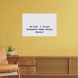 Personalisiertes 30"x20" Standard-Halbglanz Poster