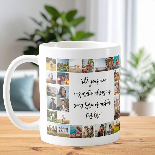 Personalisiertes 32-Foto Collage individuelles Ang Kaffeetasse (Von Creator hochgeladen)
