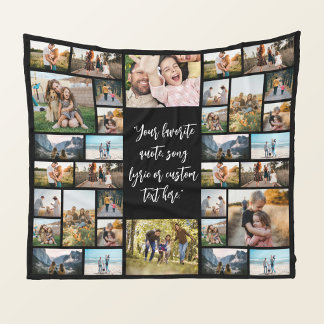 Personalisiertes 34-Foto Collage individuelles Ang Fleecedecke