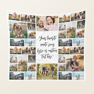 Personalisiertes 34-Foto Collage individuelles Ang Fleecedecke