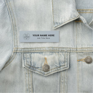 Personalisiertes 3,5" X 1" MetallsilberRechteck Namensschild