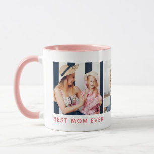 Personalisiertes 3-Foto 'Beste Mama überhaupt' Tasse