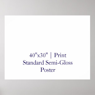 Personalisiertes 40"x30" Standard-Halbglanz Poster