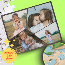 Personalisiertes 4-Foto Collage Puzzle | 40,6 cm x