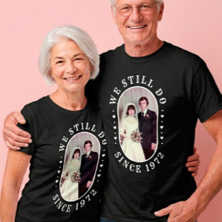 Personalisiertes 50. Hochzeitsjubiläums-Foto T-Shirt