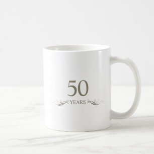 Personalisiertes 50. Jubiläums-Andenken, individue Kaffeetasse