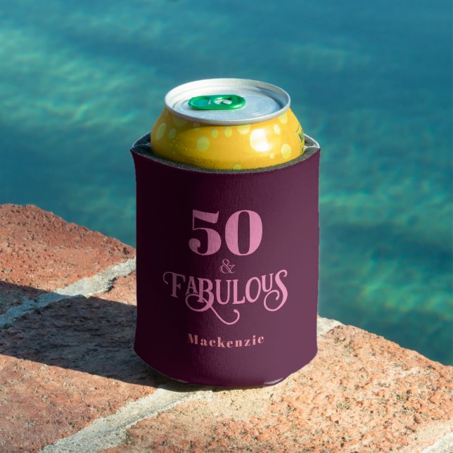Personalisiertes 50-köpfiges Burgund Dosenkühler (In Situ Pool)