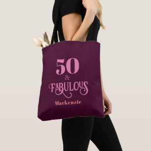 Personalisiertes 50-köpfiges Burgund Tasche