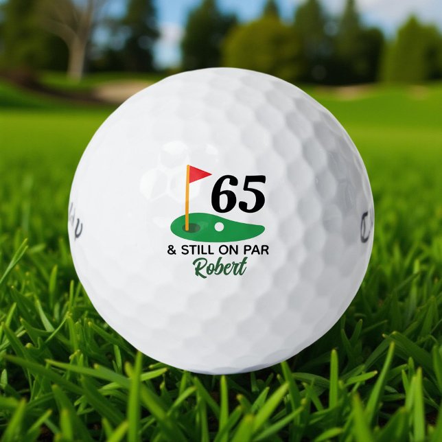 Personalisiertes 65. Geburtstagsgeschenk für Golfe Golfball (Von Creator hochgeladen)