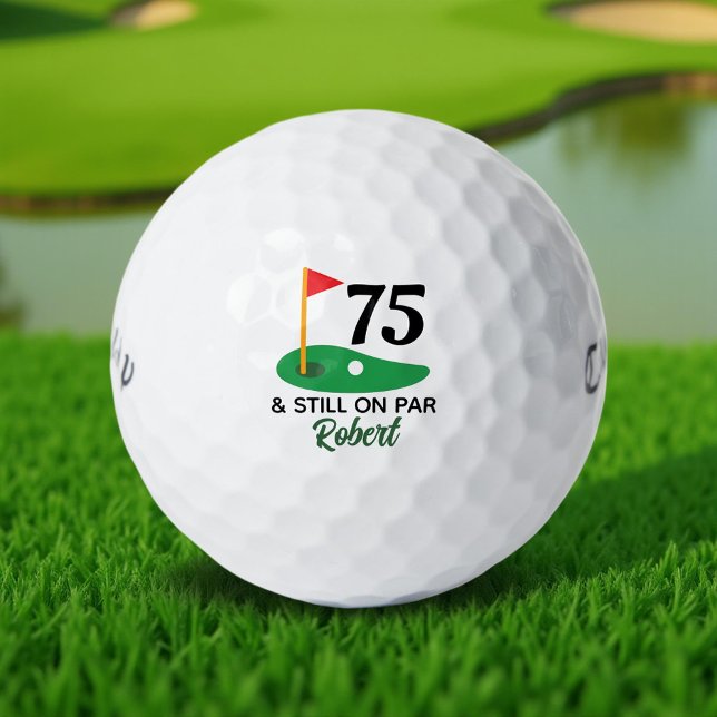 Personalisiertes 75. Geburtstagsgeschenk für Golfe Golfball (Von Creator hochgeladen)