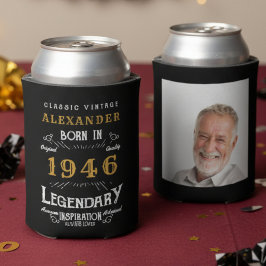 Personalisiertes 80. Geburtstagsnamensjahr Foto Dosenkühler