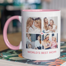 Personalisiertes 8-Foto- "Best Mama der Welt"