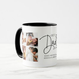 Personalisiertes 8-Foto- "Best Vater Ever" Tasse