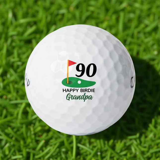 Personalisiertes 90. Geburtstagsgeschenk für Golfe Golfball (Von Creator hochgeladen)