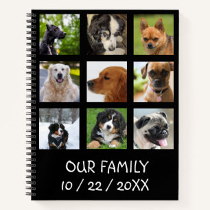 Personalisiertes 9-Foto-Buch unserer Familie Notizbuch
