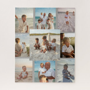 Personalisiertes 9-Foto-Familien-Collage-Puzzle