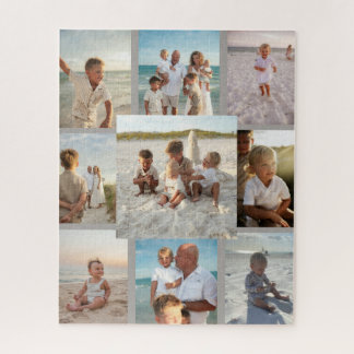 Personalisiertes 9-Foto-Familien-Collage-Puzzle
