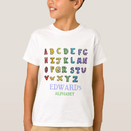 personalisiertes ABC-Alphabet T-Shirt