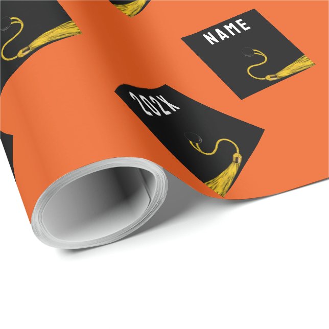 Personalisiertes Abschluss-Geschenkpapier Geschenkpapier (Rolleneckpunkt)