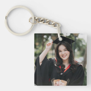 Personalisiertes Abschlussfoto-Andenken Geschenk z Schlüsselanhänger