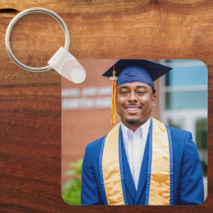 Personalisiertes Abschlussfoto-Erinnerungsgeschenk Schlüsselanhänger