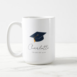 Personalisiertes Abschlussicon für die Klasse 2026 Kaffeetasse