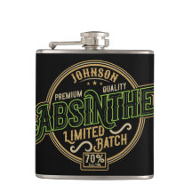 Personalisiertes Absinth-Kräutergeist-Liquor-Label