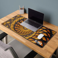 Personalisiertes Abstraktes Black Gold Spiral Frak
