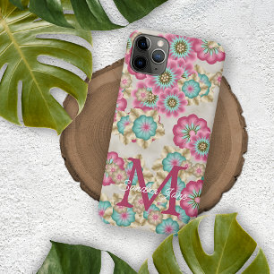 Personalisiertes abstraktes Frühlingsblumenmuster Case-Mate iPhone Hülle
