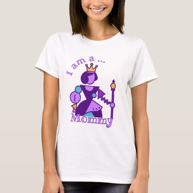Personalisiertes abstraktes Mutter-Design mit indi T-Shirt (Vorderseite)