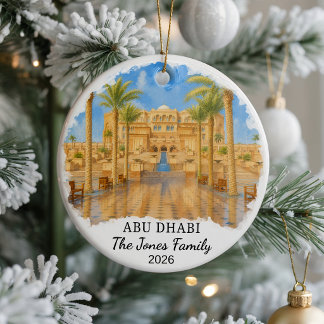 Personalisiertes Abu Dhabi-Keramik-Ornament, Benut Keramik Ornament