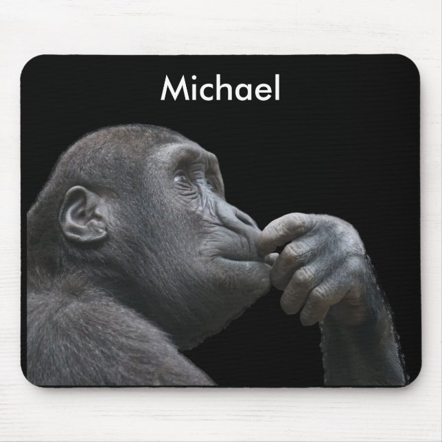 Personalisiertes Affengeschäft Mousepad (Vorne)