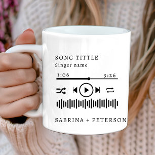 Personalisiertes Albumcover Lieblingslied Hochzeit Kaffeetasse